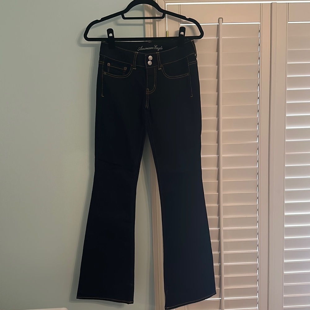 American Eagle dark wash boot cut denim jeans